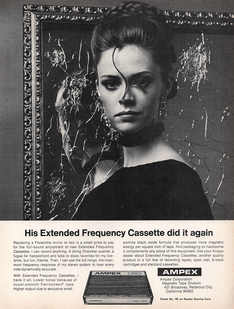 Ampex advertisement in Audio, December 1971