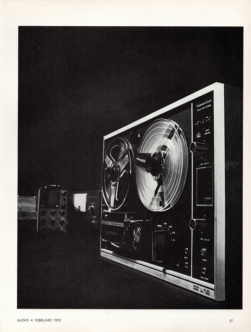 Concord advertisement in Audio, February 1970
