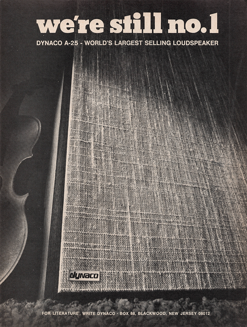 Dynaco advertisement in Audio, October 1975