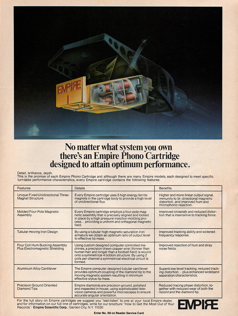 Empire advertisement in Audio, October 1978