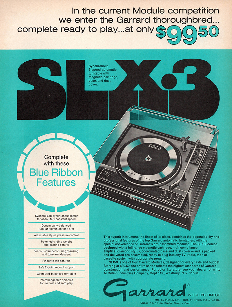Garrard advertisement in Audio, November 1971