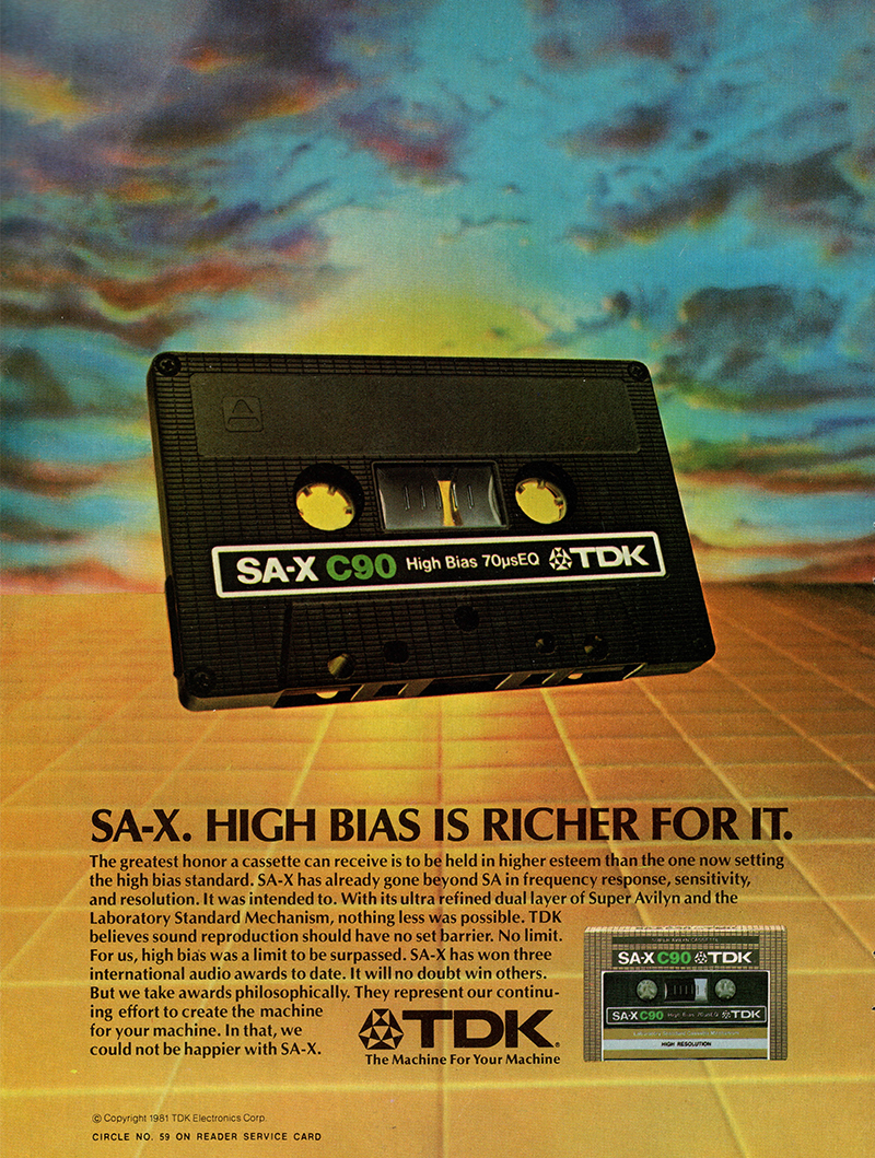 TDK advertisement in Stereo Review, November 1981