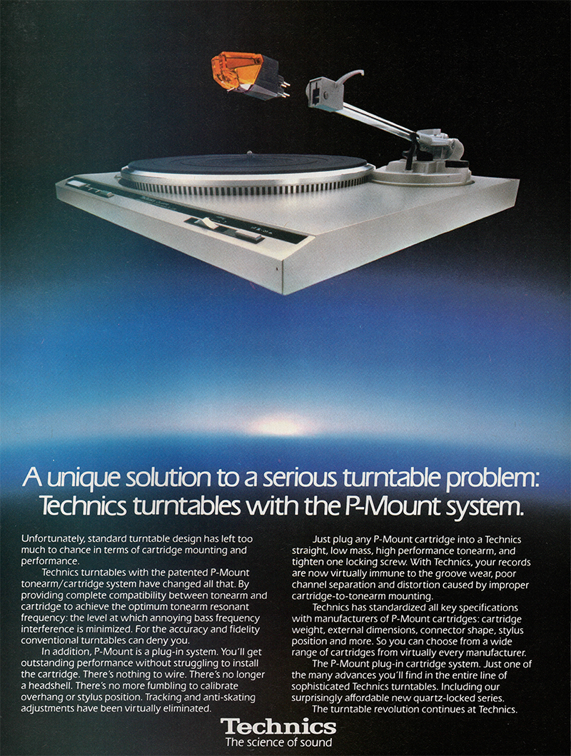 Technics advertisement in Audio, October 1983