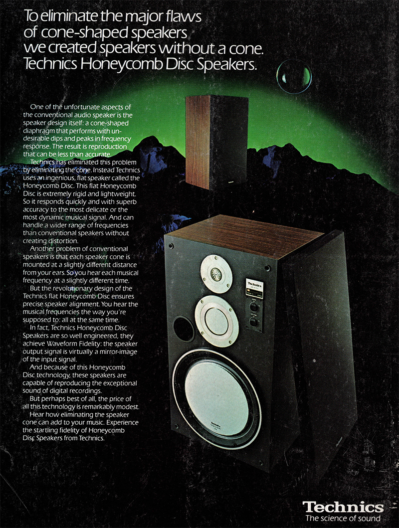 Technics advertisement in Audio, October 1983